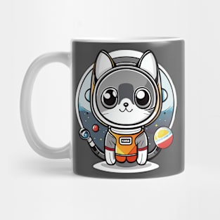 Adventurous Scottish Gray in Space Mug
